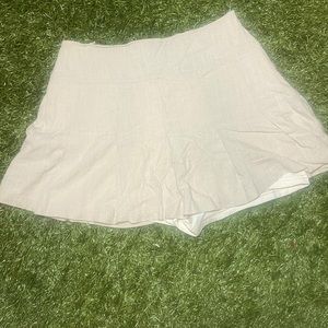 Pleated mini skirt